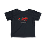 1971 Mustang Boss 351 Ford Classic Muscle Car Red Black Graphic Baby Tee Shirt