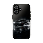 Black Sports Car Illustration 2023 Challenger SRT phone case | Car Drift Reflection