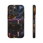 67 GTO Phone Case Purple, Rainy City Night Muscle Car Tough Cover