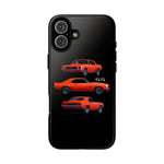 1969 Camaro SS Orange Triple View Muscle Car Tough Phone Case