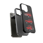 Early Bronco Phone Case Red, Three-View Truck Vector Cover
