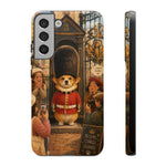Corgi Royal Guard phone case | Cute British corgi soldier illustration