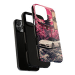 Pearl White NSX Phone Case, Cherry Blossom Torii Art Tough Cover