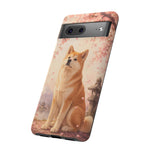 Akita Cherry Blossom Phone Case Sakura Dog Lover Gift