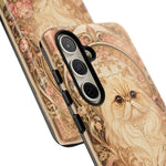 Persian Cat Floral Art Nouveau Tough Phone Case