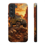 Land Cruiser FJ40 Classic 4x4 Red Rock Canyon Art Tough Phone Case