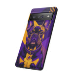 French Bulldog Pop-Art Portrait Tough Phone Case - Purple Gold