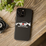 R34 Skyline Japanese Flag Race Car Phone Case | JDM GT-R Tough Cover