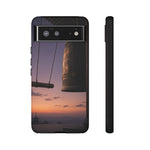 Temple Bell Sunset Phone Case Japan Zen Tough Case