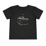 1967 Corvette Toddler T-Shirt – Classic Muscle Car Blackout Edition