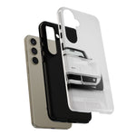 White Corvette Art Phone Case, C3 Stingray Sports Car Tough Cover, Gift