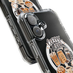 Coffee Lover Sticker Sheet phone case | Magnetic Clear Impact Case