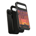 Silverado sunset truck Phone Case | Retro pickup silhouette