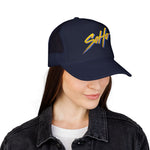 Soho Retro Trucker Hat Neon 80s Script Foam Snapback Vintage NYC Streetwear Synthwave Style