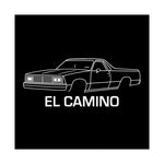 Chevy El Camino Poster Classic Muscle Car Line Art Wall Print Vintage Garage