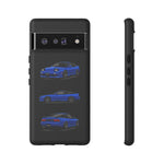 Blue 180SX JDM Sports Car Phone Case Tough Multi View