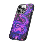 Neon Dragon Smoke Trail Vaporwave Art Tough Phone Case