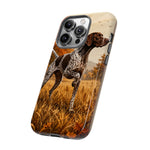 German Shorthaired Pointer Pointing Art Tough Phone Case