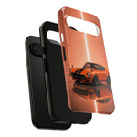Orange 240Z Phone Case, Classic JDM Sports Car Racing Stripe Cover