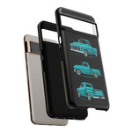 Turquoise 1955 Stepside Pickup Truck Tough Phone Case - 3 View