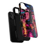 Neon Roller Skates Tough Case | Retro 80s Skate Night Phone Cover