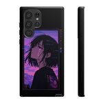 Melancholy Anime Girl Phone Case Vaporwave Tough Case