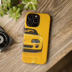 Yellow Supra Phone Case, MK4 90s JDM Legend Tough Protective Cover for Men
