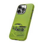 Green Cuda Muscle Car phone case for Gear Heads