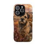 Border Terrier Earthy Watercolor Art Tough Phone Case