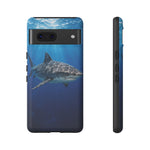 Tiger Shark Phone Case, Dappled Blue Water Tough Cover