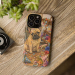 Guilty French Bulldog Phone Case, Confetti Watercolor Cover