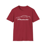 1993 Prelude Outline Silhouette JDM T-Shirt Line Art Silhouette Emblem Car Fan Gift
