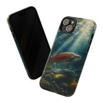 Salmon River Fishing Phone Case, Sunlit Current Cover