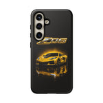 Z06 Corvette Phone Case, Yellow Neon Chrome Studio Cover