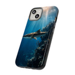 Cobia Reef Phone Case, Shaft of Light Ocean Fishing Tough Cover