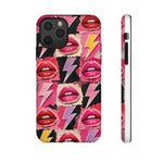Pop Art Lips and Lightning Bolt Phone Case