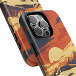 Retro Sunset Countach phone case | Sports car tough cover