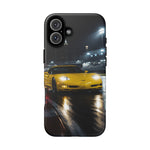 Yellow C5 Z06 Track Day Speed Art Tough Phone Case