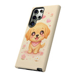 Golden Retriever Heart Eyes Kawaii Pet Dog Art Tough Phone Case