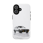 White AE86 Phone Case, JDM Drift Icon Tough Cover