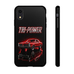 Tri-Power Classic Muscle Car GTO phone case | Retro Automotive Graphic