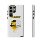 Z06 Corvette Phone Case, Yellow Sketch Reveal Chrome Cover