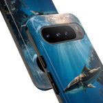 Cobia Reef Phone Case, Shaft of Light Ocean Fishing Tough Cover