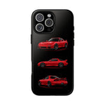 FD RX7 Phone Case Red, Three-View Vector Cover, JDM Gift