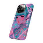 Neon Cyber Geisha phone case | Tough Case