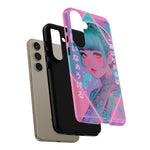 Neon Cyber Geisha phone case | Tough Case
