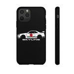 R34 Skyline Japanese Flag Race Car Phone Case | JDM GT-R Tough Cover