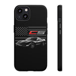 Black C5 Phone Case American Sports Car Tough Cover Gift