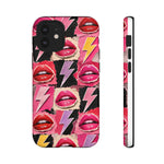 Pop Art Lips and Lightning Bolt Phone Case