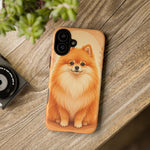 Pomeranian Tiny Fox Fluffy Art Tough Phone Case